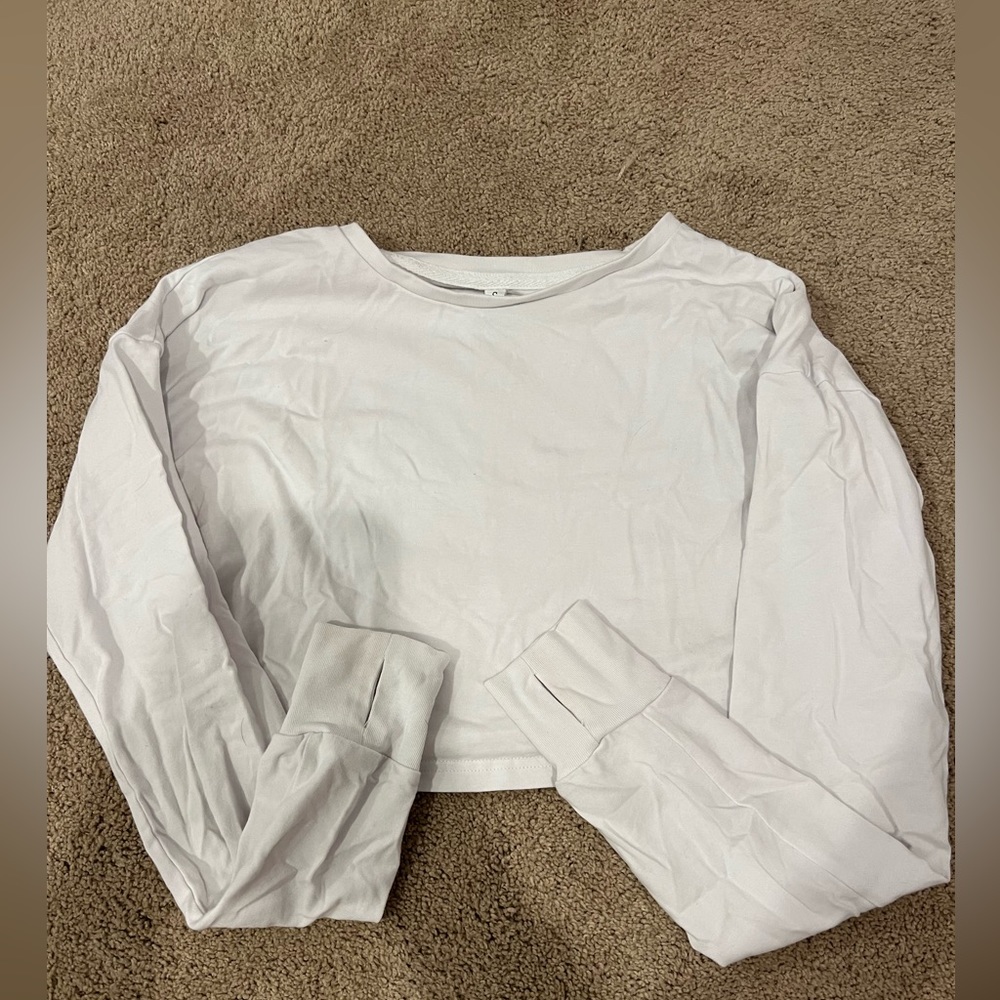 Amazon cropped long sleeve top